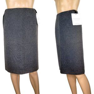 The RealReal Wool Grey Pencil Skirt 28 Classic